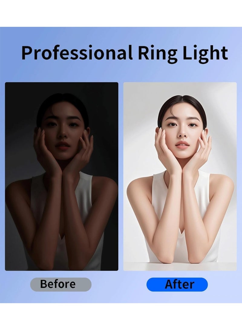 Highdas Portable Ring Light for Phone，3 Color Modes Clip On LED Light，Selfie Light for iPhone & Webcam，Adjustable Phone Light Clip for Video Recording, Content Creator,Vlog，Makeup & Video Calls - Image 3
